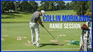 PGA Championship Winner Collin Morikawa Range Session  Driving Range Practice  Warm up Swings [upl. by Accem]