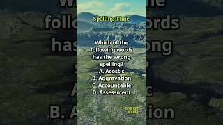 Spelling Time 501 spelling englishlearning englishvocabulary questions quiz [upl. by Mag]