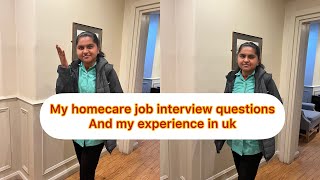 My home care job interview experience in ukparttimejob homecare carehome uk edinburgh [upl. by Meilen]