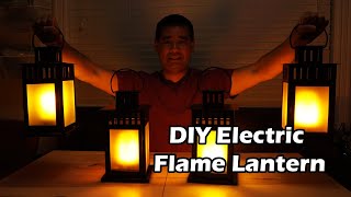 DIY Electric Flickering Gaslight Lantern Build  Faux Candle [upl. by Oniger]