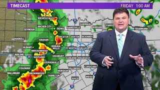 UPDATE Tracking severe weather in North Texas [upl. by Airdnas]