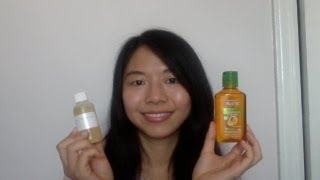 Review  Garnier Fructis Moroccan Sleek Oil Treatment vs Pure Argan Oil [upl. by Burman24]