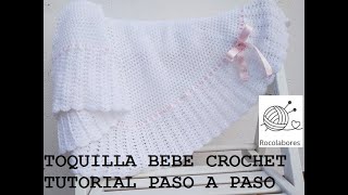 ARRULLO BEBE CROCHET TOQUILLA DE BEBE CROCHET PASO A PASO PARTE 1 [upl. by Obnukotalo]