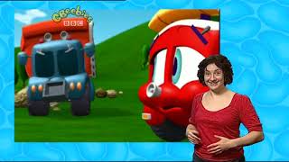 cbeebies finley the fire engine sign zone [upl. by Adnilec536]