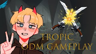 Roarks Attack On Titan Full ODM Gameplay  Tropic NEW PATCH [upl. by Yrakcaz]