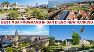 BEST MBA PROGRAMS IN SAN DIEGO NEW RANKING [upl. by Ylil]