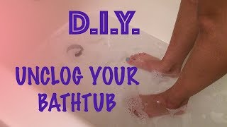 How to Unclog a Bathtub Drain EcoFriendly [upl. by Wiencke]