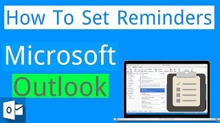 How to Set Reminders in Microsoft Outlook [upl. by Noned]