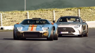 MercedesBenz AMG GT 2024 vs Ruffian GT40 at Mugello [upl. by Dohsar]