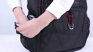 kroser  Travel backpack with USB charging port [upl. by Leahkim]