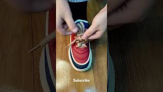 How to tie shoe lace shorts style lace [upl. by Millicent631]