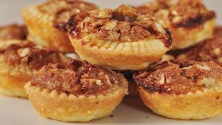 Pecan Tassies Classic Version  Joyofbakingcom [upl. by Sherm]