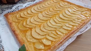 TARTA DE MANZANA receta casera deliciosa  original fácil y rápida de hacer  te encantará 😋 [upl. by Maryjo703]