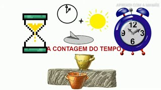 CONTAGEM DO TEMPO relógio e calendário para educação infantil para crianças [upl. by Agata]