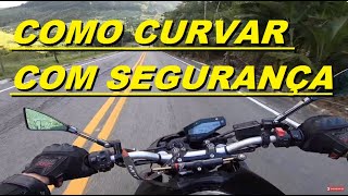 Dicas de Pilotagem Como fazer curva de moto baixa e alta velocidade [upl. by Kaz]