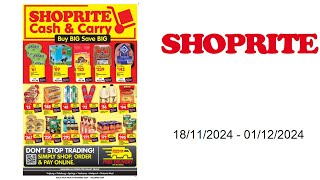 Shoprite specials ZA  18112024  01122024 [upl. by Almeria]