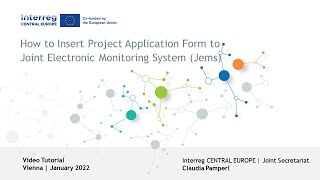 Tutorial Project Development How to Apply through the Joint Electronic Monitoring System Jems [upl. by Balcer]