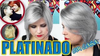 CABELO PLATINADO EM CASA  💇🏼 Do ruivo ao GRANNY HAIR  Tutorial [upl. by Barney384]