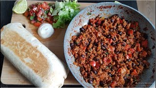 Easy Loaded Beef and Bean Burrito  Recipe Better than Taco Bell Annies Kitchen [upl. by Nylasej]