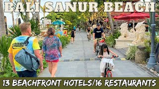 Bali Sanur Beachfront Hotels amp Restaurants Collection 2024 [upl. by Hogg]