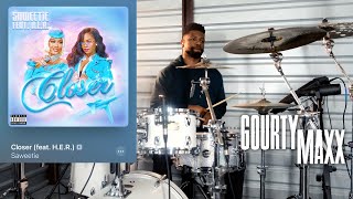 Saweetie  Closer feat HER  Live Show Drum Performance  Live Arrangement  Gourty Maxx [upl. by Tiff]