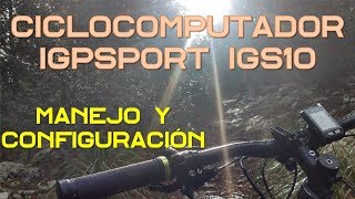 CICLOCOMPUTADOR IGS10 CONFIGURACION Y AJUSTE [upl. by Burger]