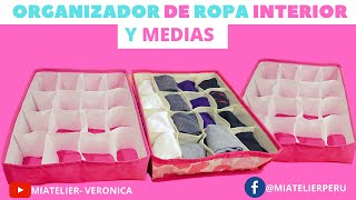 ❤ORGANIZADOR PARA ROPA INTERIOR O MEDIAS [upl. by Harak]