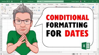 Excel Conditional Formatting for Dates in the PastFutureToday [upl. by Zeculon]