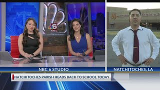 Natchitoches Central High School Principal talks excitement ahead of first day [upl. by Redmund327]