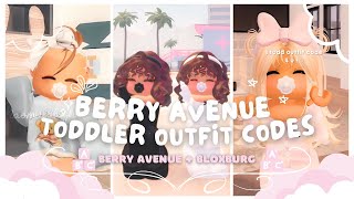 Toddler Berry Avenue Outfit Codes Compilation [upl. by Cyrie272]