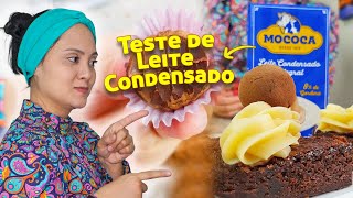 BRIGADEIRO COM LEITE CONDENSADO MOCOCA PARA COBERTURA DO BROWNIE [upl. by Er]