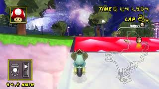 Mario Kart Wii CTGP updatedremoved track  Starry Cityscape Gold Star 254195 [upl. by Krystyna370]