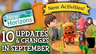 10 UPDATES amp CHANGES in September 2024 New Activities  Animal Crossing New Horizons [upl. by Ramunni]