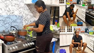 Wife Diaries Cooking Akwa Ibom ATAMA SOUP for My HUSBAND  Monthly Meal prep [upl. by Doreg]