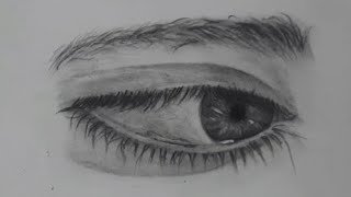 Comment Dessiner Un Oeil Très Simple Et Réaliste N°7  Tuto dessin howtodraw sketch dessin art [upl. by Isabeau]