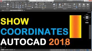 How to Show Coordinates in AutoCAD 2018 [upl. by Oicnaneb889]