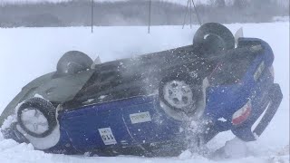 Rahvaralli Pandivere Talv 2022 Crashes Mistakes Fun Winter Rally [upl. by Edana866]