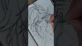 Drawing Mavuika Genshin Impact genshinimpact mavuika drawing pencilart genshin pencildrawing [upl. by Liuka]