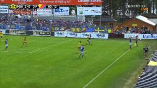 Allsvenskan 2013 Mjällby AIF  Djurgårdens IF [upl. by Eeramit364]