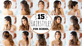 15 HEATLESS HAIRSTYLES FOR SCHOOL [upl. by Acquah]