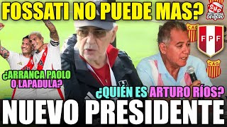 ¡FPF TIENE NUEVO PRESIDENTE ¿QUIÉN ES ARTURO RÍOS FOSSATI DOLIDO POR CAMBIO DE SEDE ¿LAPA O PAOLO [upl. by Zinah]