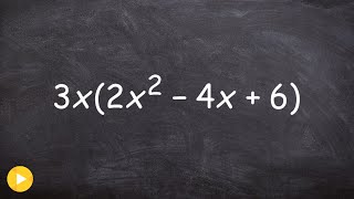 Multiply a Monomial by a Trinomial  Free Math Help Videos [upl. by Geilich]