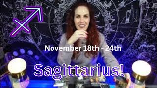 Sagittarius ♐quotA Thorn in Your Sidequot 😣 November 18th  24th Tarot Reading 🔮✨ [upl. by Michon]