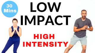 Low impact high intensity intermediate home cardio workout [upl. by Nilhtac]