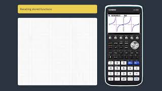 Quick Skills Storing and Recalling Graph Functions on Casio’s fxCG50 [upl. by Nurav512]