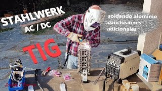 Soldar TIG aluminio  NOVATO soldando con STALHWERK ACDC [upl. by Ocana]