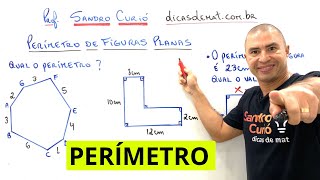 RÁPIDO e FÁCIL  PERÍMETRO DE FIGURAS PLANAS [upl. by Ellirehs]