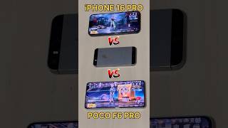 New iPHONE 16 PRO😈 Vs iPhone 6s💀VsPOCO F6 PRO😈PUBG TEST pocof6pro iphone16 shorts shortsfeed [upl. by Wyndham]