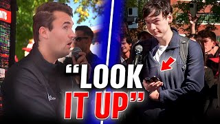 Lib Student Embarrassed After Trying to Fact Check Charlie Kirk [upl. by Vookles817]