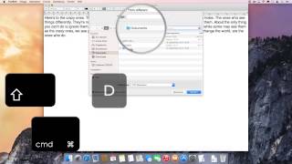 OS X Anleitung Dokumente mit Tastenkombination auf Desktop speichern [upl. by Samford]